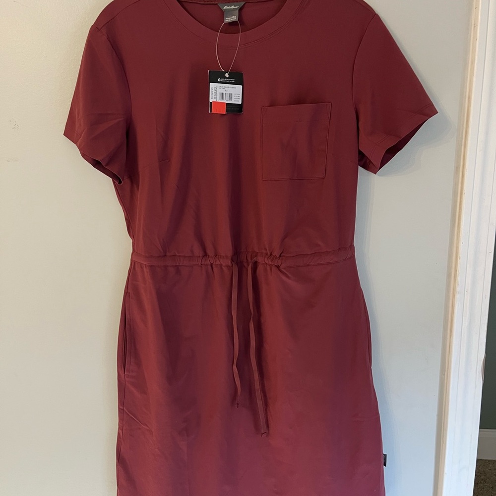 Eddie Bauer Rich Burgundy Dress